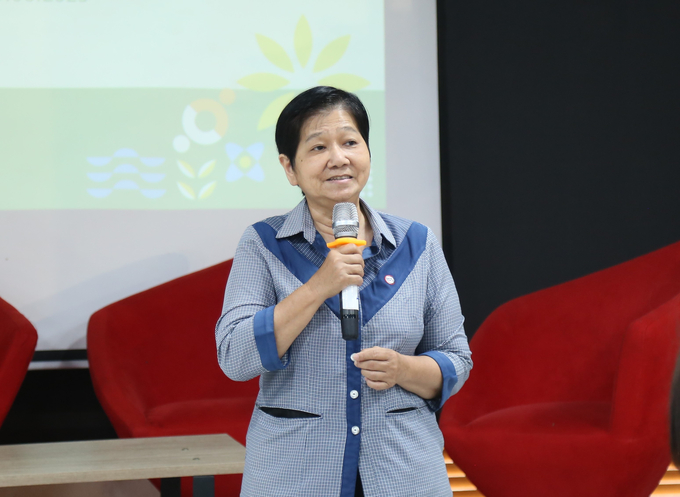 Bà Vũ Kim Anh, Phó Giám đốc Trung tâm BSA, phụ trách chương trình Khởi nghiệp xanh.