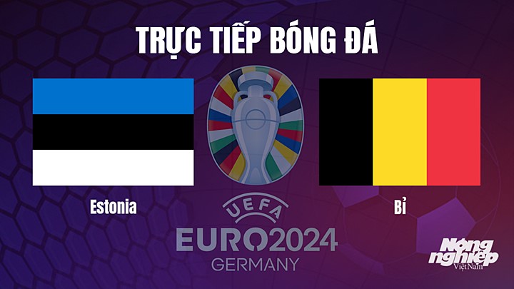 Trực tiếp bóng đá vòng loại EURO 2024 giữa Estonia vs Bỉ hôm nay 21/6/2023