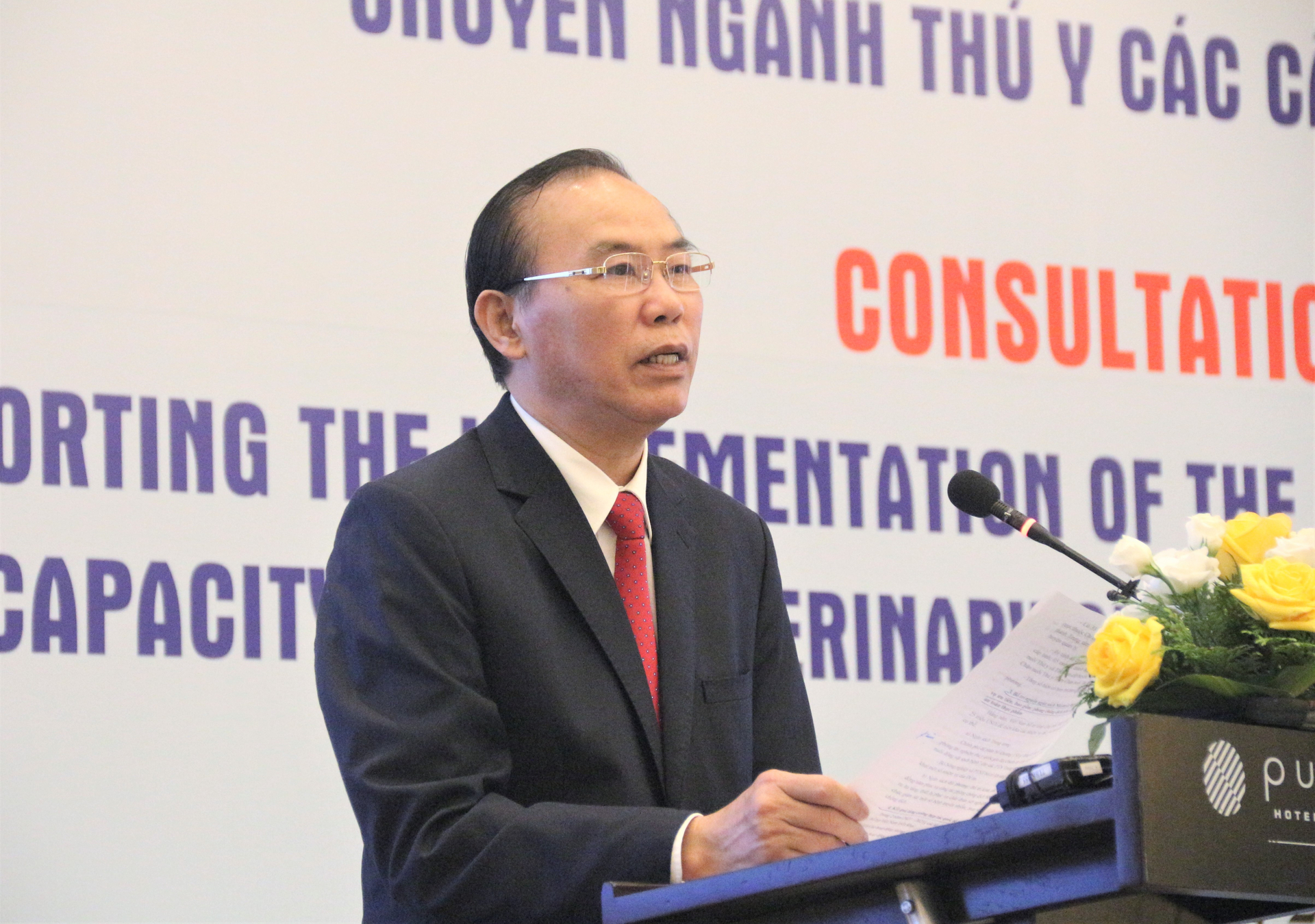 Deputy Minister of Agriculture and Rural Development Phung Duc Tien spoke at the conference.  Photo: Pham Hieu.