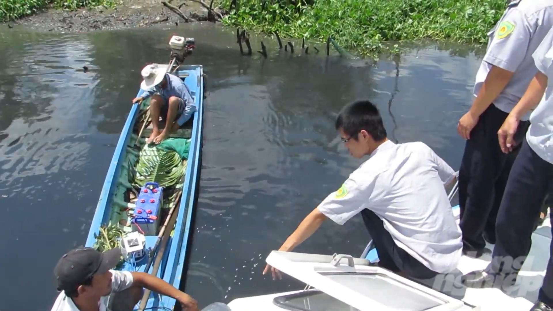 Số lượng tuần tra bảo vệ nguồn lợi thủy sản trên sông Sài Gòn còn khá khiêm tốn, với 9 đợt/ năm. Ảnh: Chi cục Thủy sản TP.HCM cung cấp.