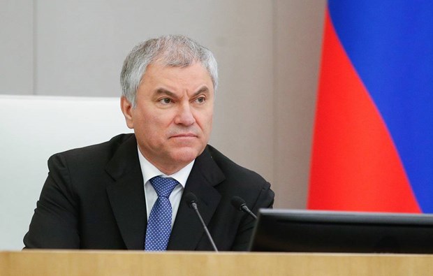 Chủ tịch Quốc hội Liên bang Nga Vyacheslav Victorovich Volodin. Ảnh: TASS.