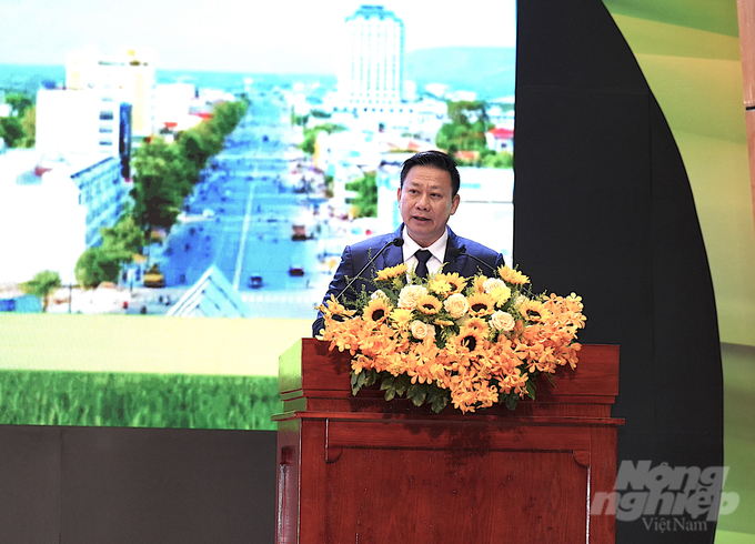 Nguyen Thanh Ngoc, Chairman of Tay Ninh Provincial People's Committee. Photo: Hong Thuy.