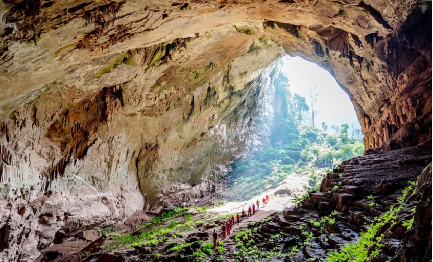 The potential of tourism and investment links will make Phong Nha - Ke Bang National Park become the capital of adventure tourism. Photo: HT.