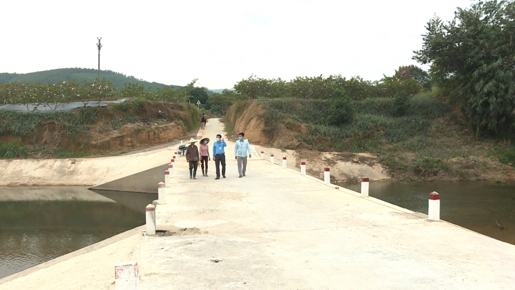 Đập tràn thôn Đồng Giữa, xã Sơn Dương, TP Hạ Long được xây dựng kiên cố. Ảnh: Cường Vũ.