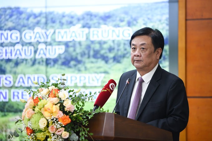 Bộ trưởng Lê Minh Hoan cho rằng EUDR sẽ đem lại nhiều cơ hội phát triển ngành nông nghiệp Việt Nam. Ảnh: Tùng Đinh.