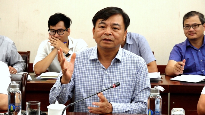 Deputy Minister of Agriculture and Rural Development Nguyen Hoang Hiep assessed the implementation of the WB8 project. Photo: Quang Linh.