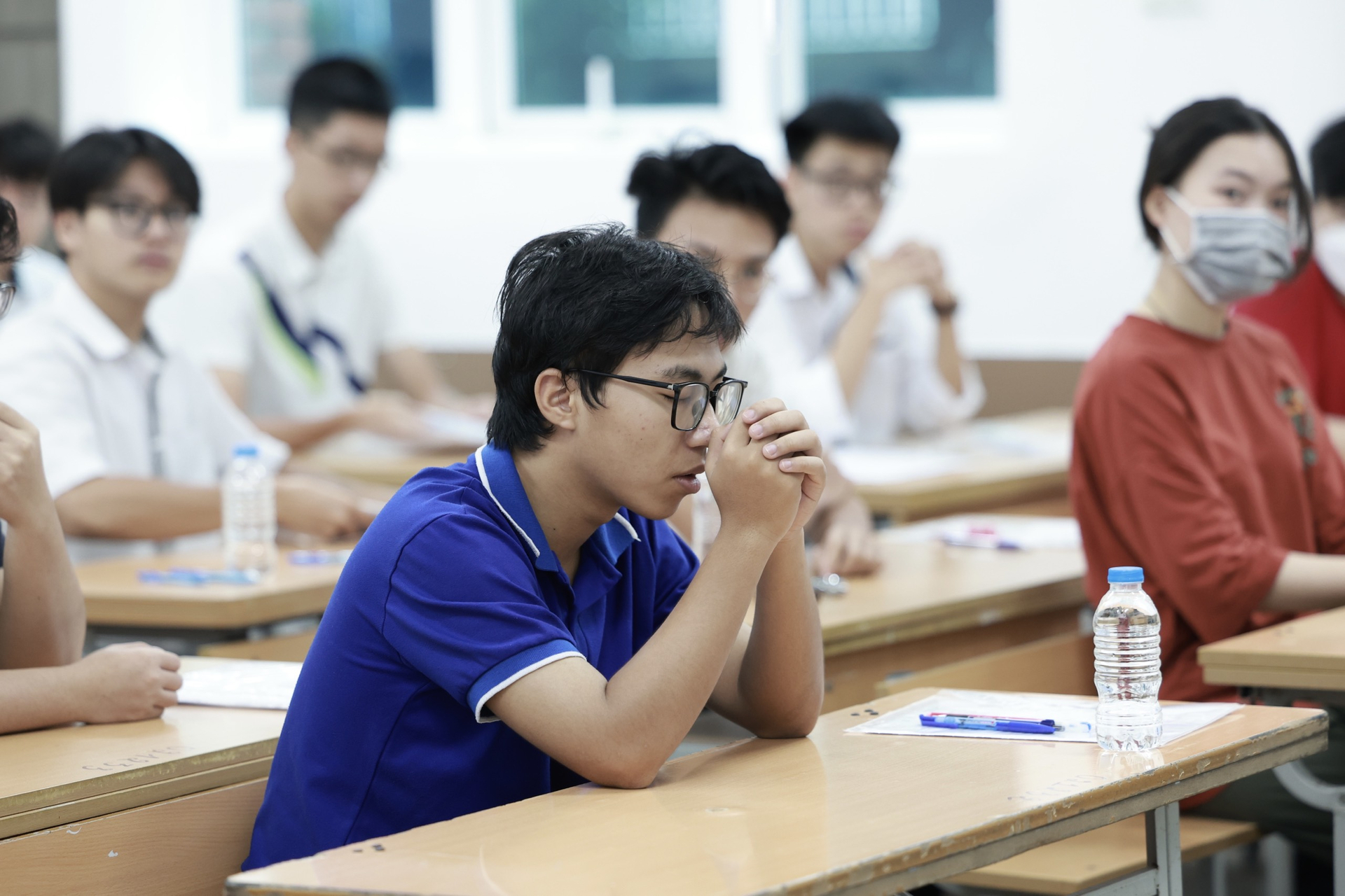 Ngày thi thứ 2 kỳ thi tốt nghiệp THPT năm 2023 bắt đầu với 2 bài thi tổ hợp. Ảnh: Nguyễn Hải.