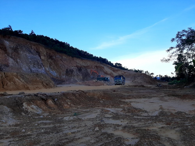 Một điểm mỏ của của Công ty TNHH Đầu tư xây dựng - Xuất nhập khẩu Việt Lào. Ảnh tư liệu.
