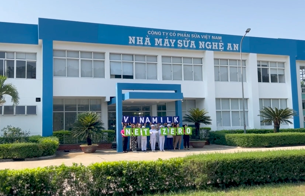 Nhà máy sữa Vinamilk Nghệ An đã đạt trung hòa các bon năm 2022. Ảnh: Thanh Sơn.
