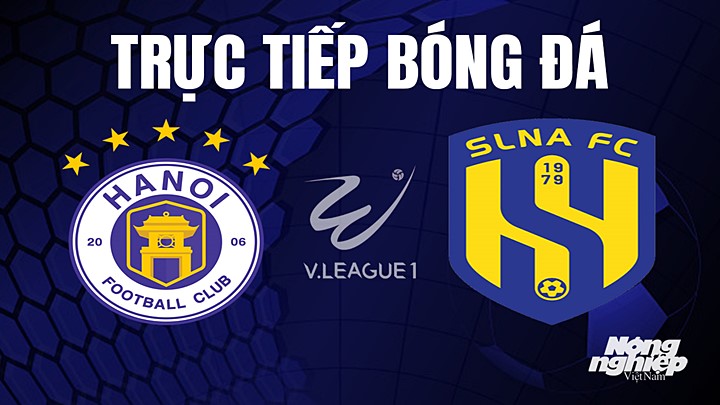 Trực tiếp bóng đá V-League 2023 giữa Hà Nội vs SLNA hôm nay 2/7/2023