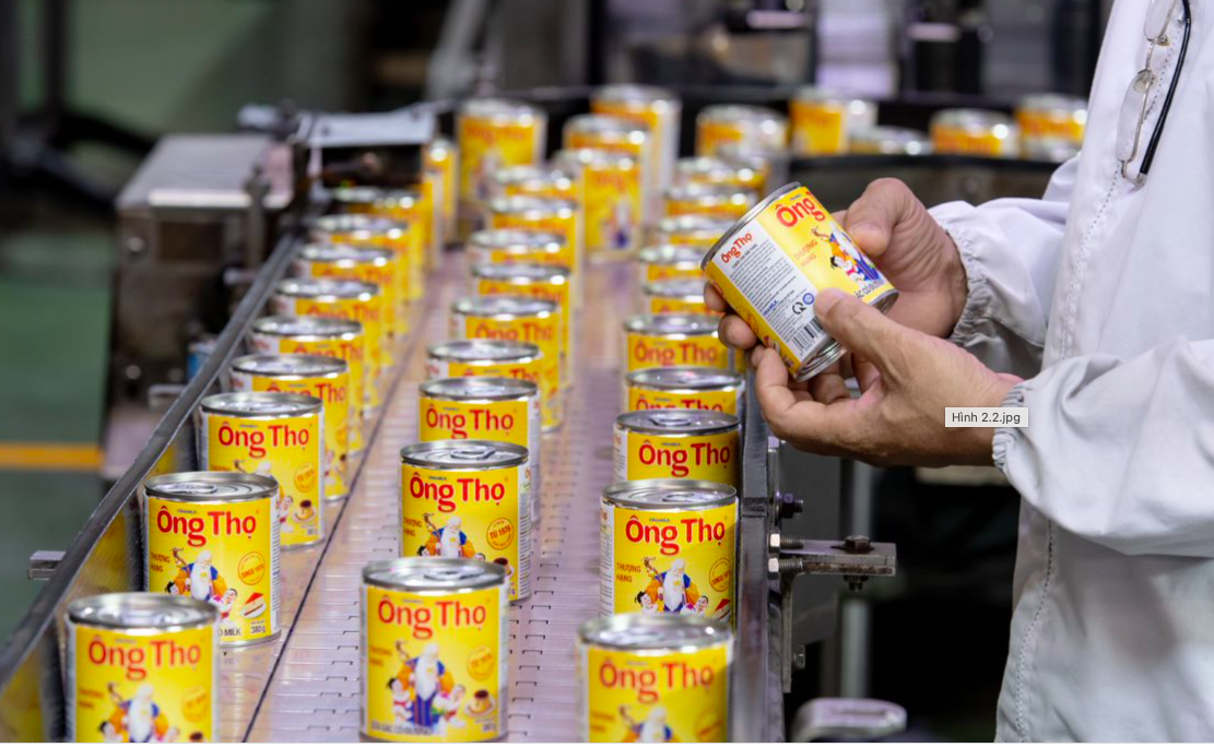 Ong Tho condensed milk – Vinamilk’s 'dairy product of the people' with over a million cans produced daily, supplying the domestic market, and is now present in 35 countries.