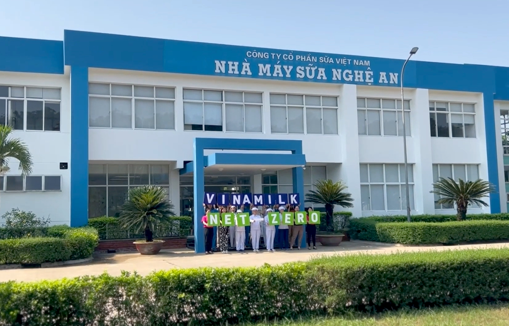 Vinamilk Nghe An Dairy Factory achieved carbon neutrality in 2022. Photo: Thanh Son.