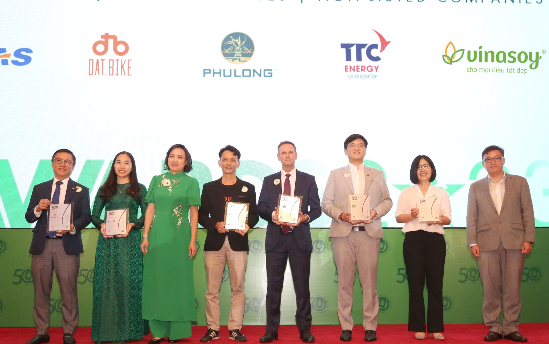 Vinasoy was honoured with the Top 50 Corporate Sustainability Award 2023