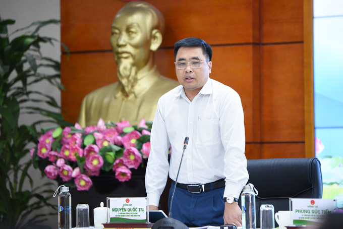 Thứ trưởng Nguyễn Quốc Trị phát biểu tại hội nghị. Ảnh: Tùng Đinh.