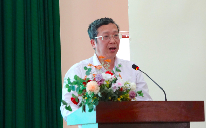 Deputy Minister Hoang Trung said that over the past time, the inspection work in the field of seedlings is still limited. Photo: Minh Dam.