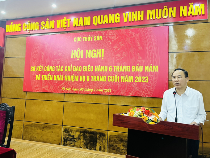 Deputy Minister of Agriculture and Rural Development Phung Duc Tien remarked: 'Vietnam's fishery exploitation output in the first six months of the year reached more than 1.93 million tons, up 0.2%'. Photo: Hong Tham.