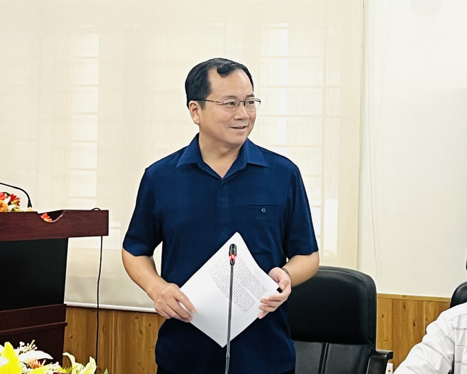 Mr. Tran Dinh Luan, Director of the Department of Fisheries noted that there are still numerous challenges in the fisheries sector. Photo: Hong Tham