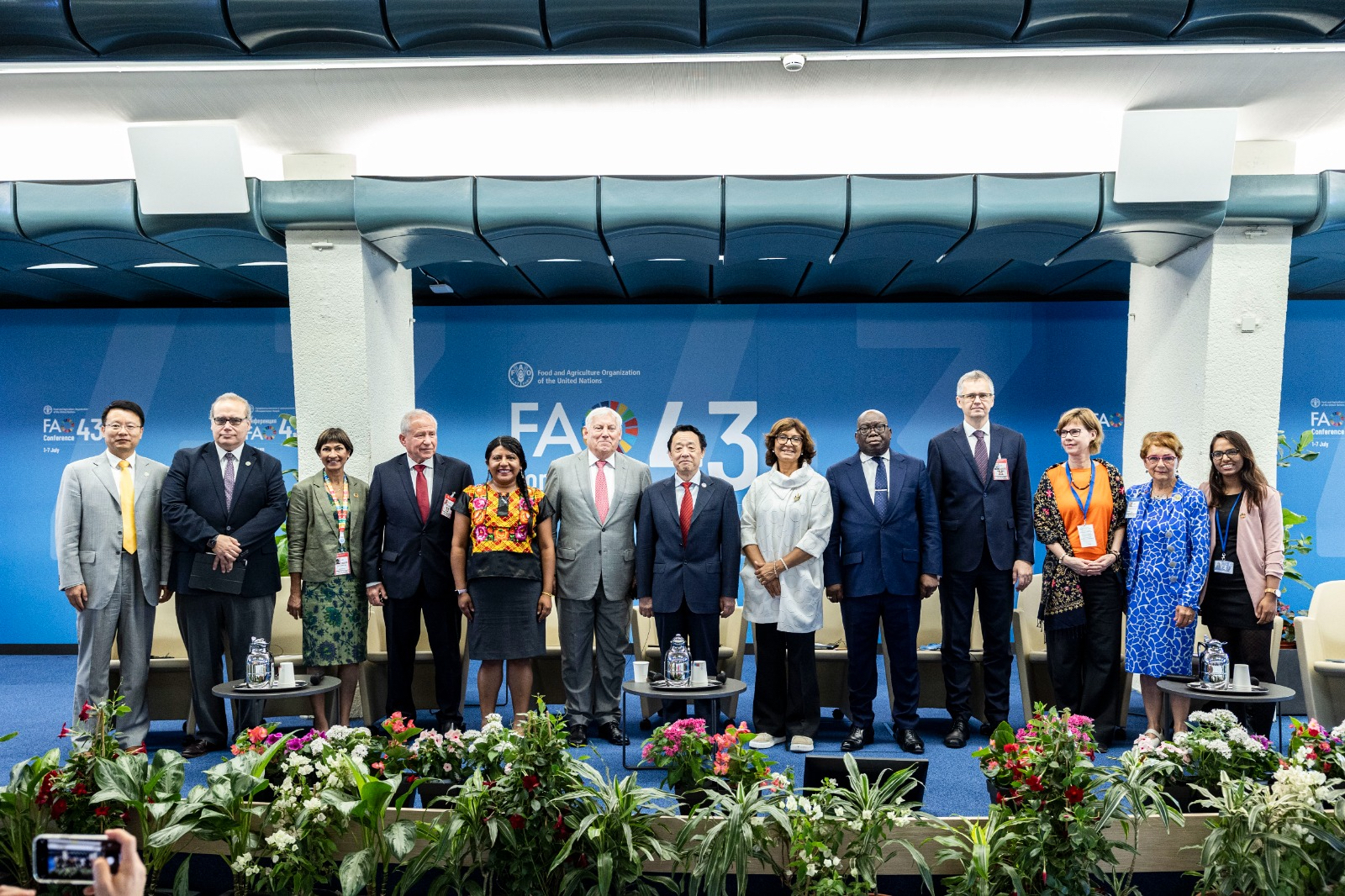 Three high-level roundtables on the theme of water were held during the 43rd FAO Ministerial Conference.