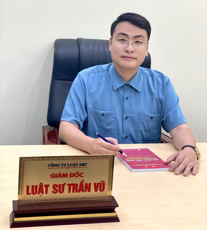 Luật sư Trần Hoàng Vũ - Giám đốc Công ty Luật TNHH AEC.