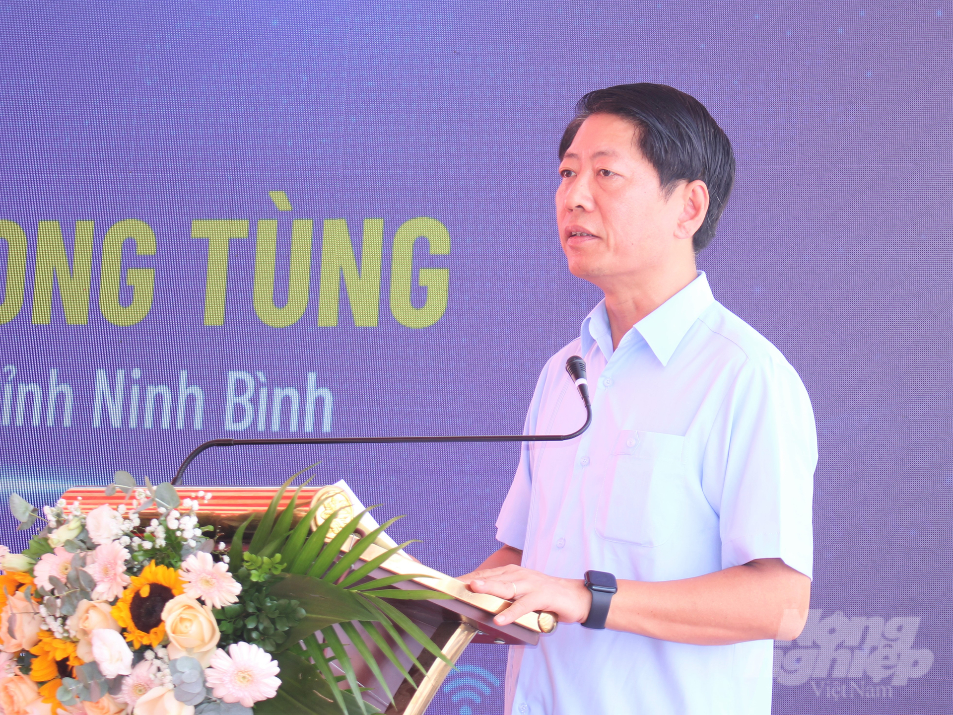 According to Mr. Tran Song Tung, Vice Chairman of Ninh Binh Provincial People's Committee, Ninh Binh Province will create all favorable conditions for the project to be implemented as planned. Photo: Trung Quan.