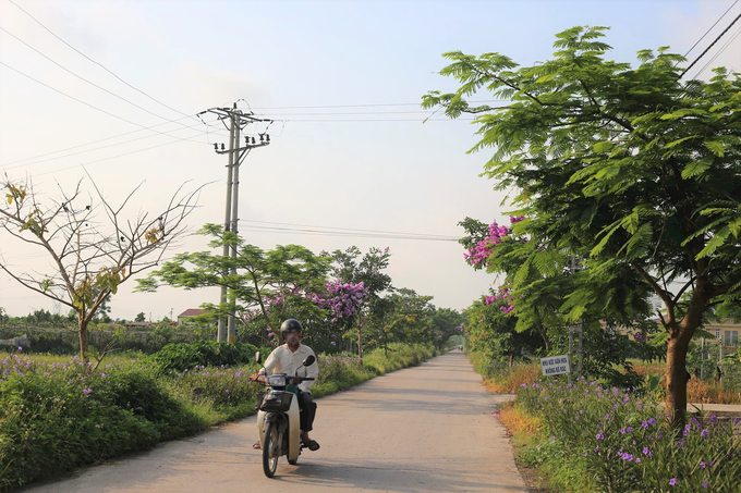 Đường giao thông khang trang nhờ nhân dân đóng góp. Ảnh: Tư liệu.