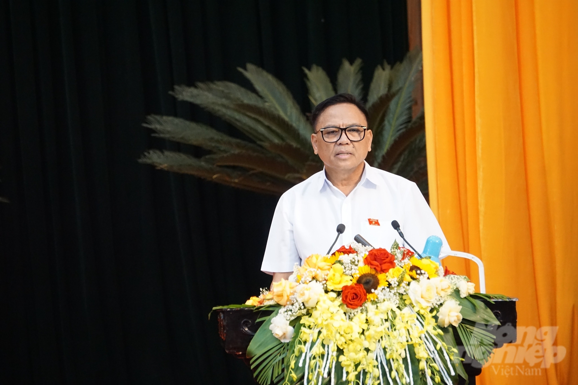 Ông Cao Tiến Đoan, Chủ tịch Hiệp hội Doanh nghiệp tỉnh Thanh Hóa. Ảnh: Quốc Toản.