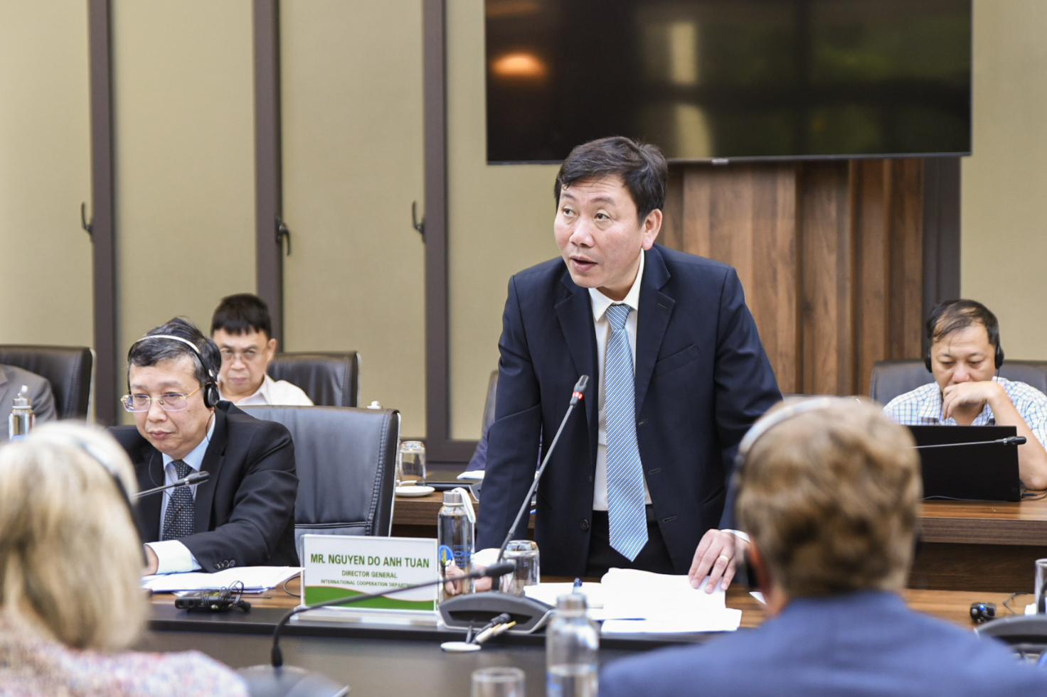 Mr. Nguyen Do Anh Tuan, Director of the International Cooperation Department (MARD), believes in the benefits that the Memorandum of Understanding between the Plant Protection Department and the CropLife Association will bring. Photo: Quynh Chi.