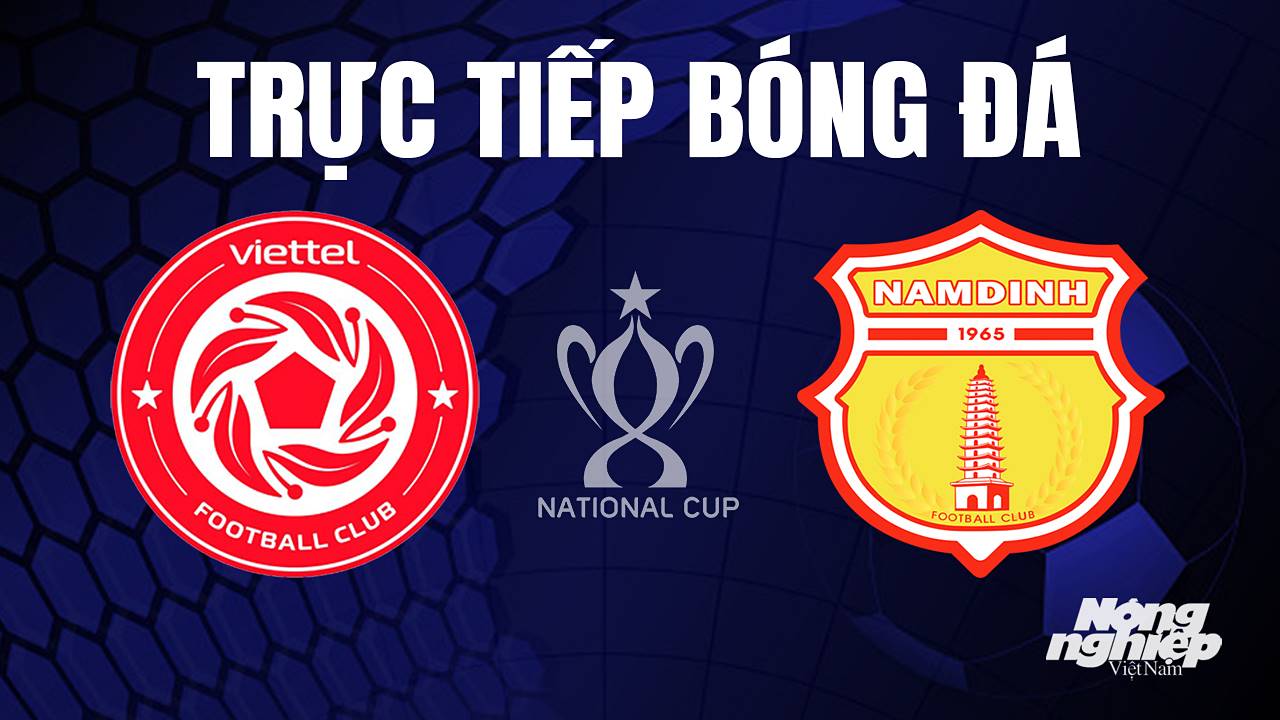 Trực tiếp bóng đá Cúp Quốc gia Việt Nam 2023 giữa Viettel vs Nam Định hôm nay 11/7/2023