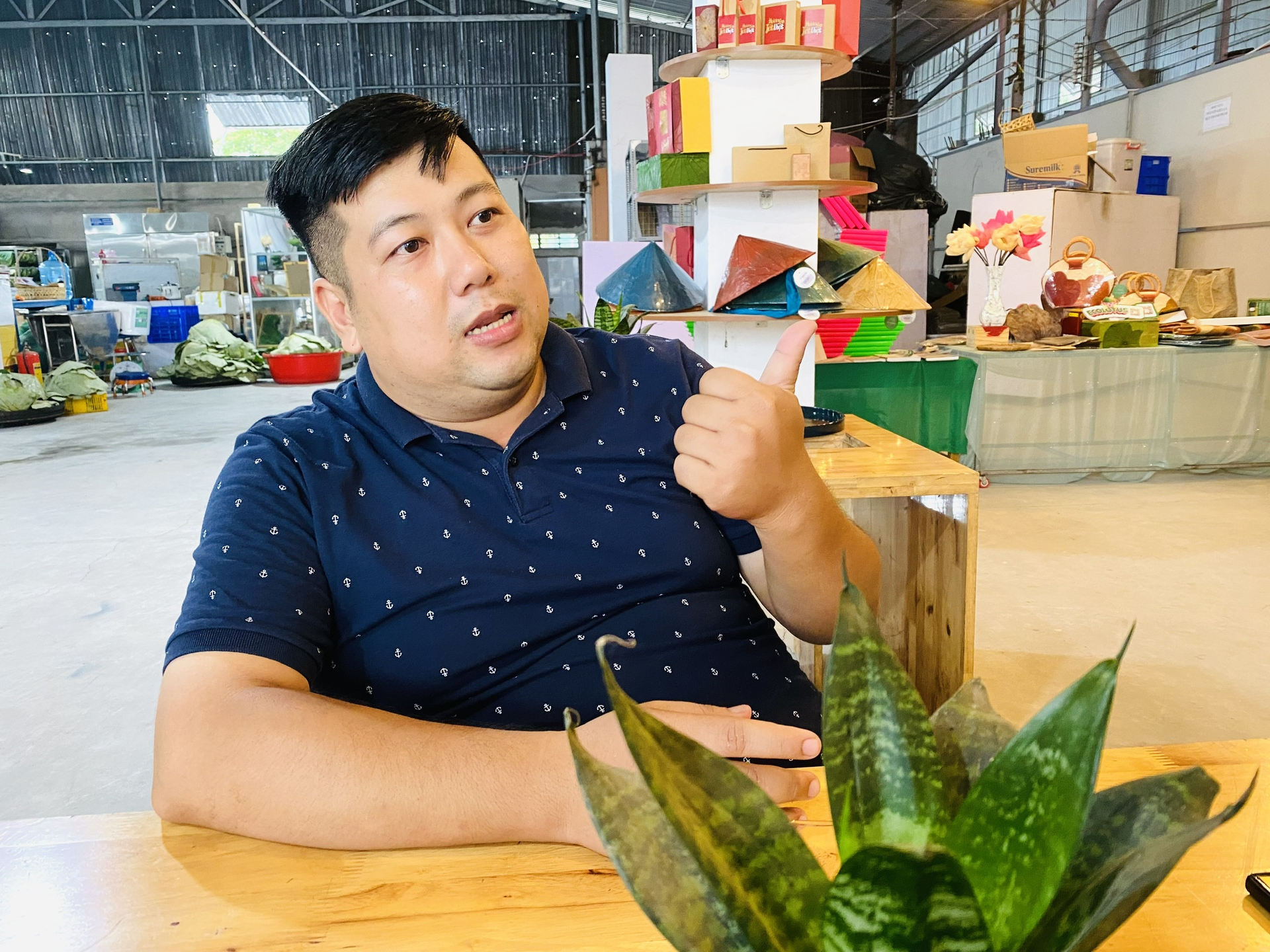 Ông Ngô Chí Công, Giám đốc Công ty TNHH Eco Lotus Việt Nam. Ảnh: Hoàng Vũ. 