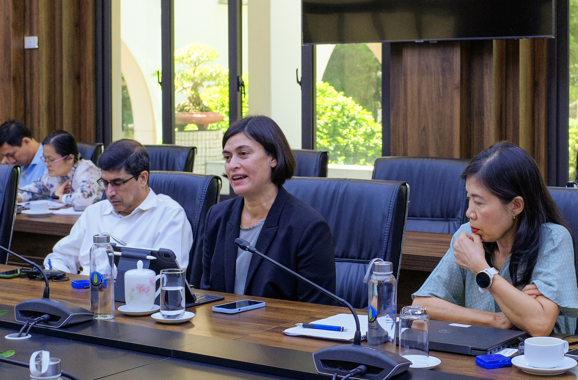 Ms. Mona Sur, Practice Manager for Environment, Natural Resources and the Blue Economy in the East Asia and Pacific Region of the World Bank. Photo: Quynh Chi.