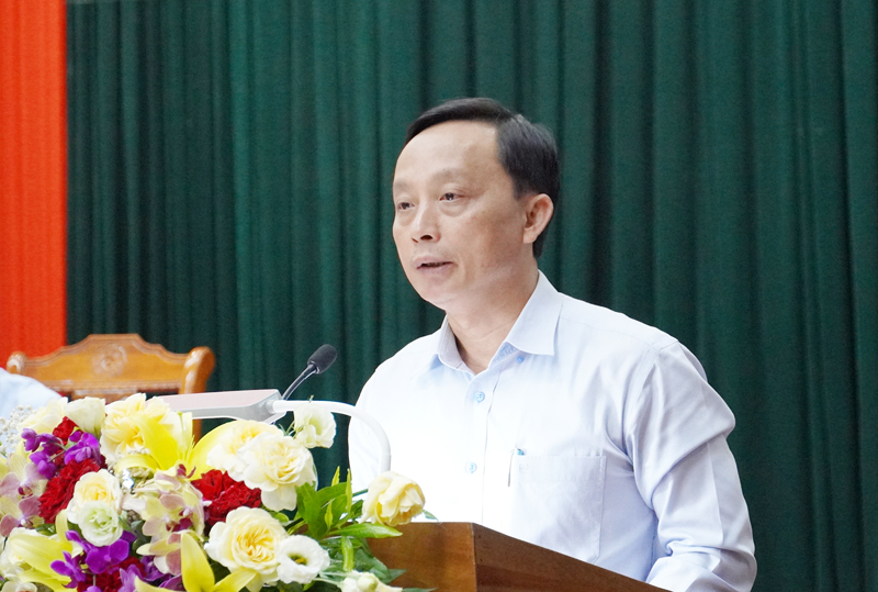Mai Van Minh, Director of Quang Binh Department of Agriculture and Rural Development, 'Fighting IUU fishing and establishing a Fisheries Control Force is a necessary and urgent task'. Photo: A.T.