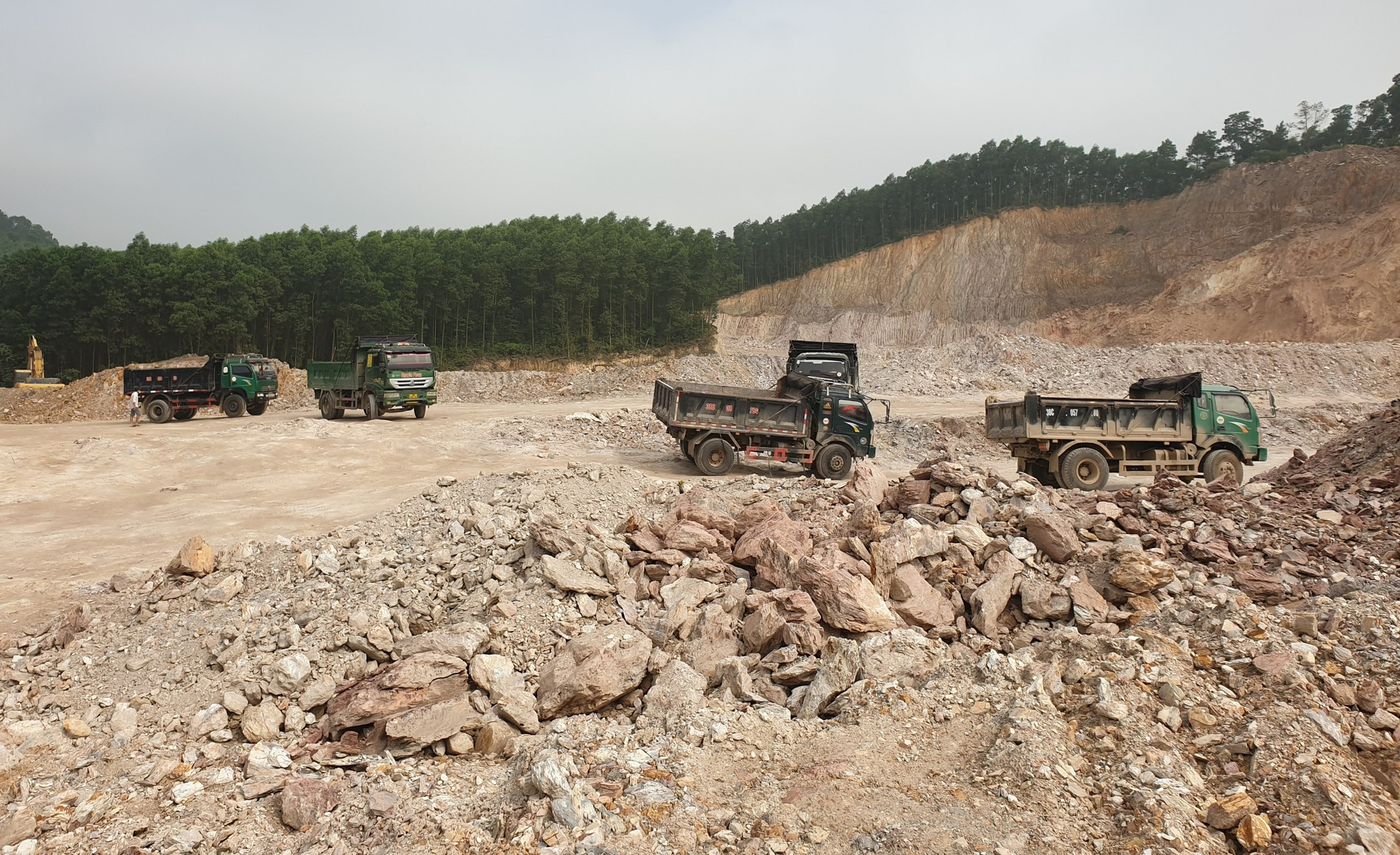 Việc đấu giá mỏ vật liệu xây dựng trên địa bàn Hà Tĩnh hiện đang rất cấp bách. 