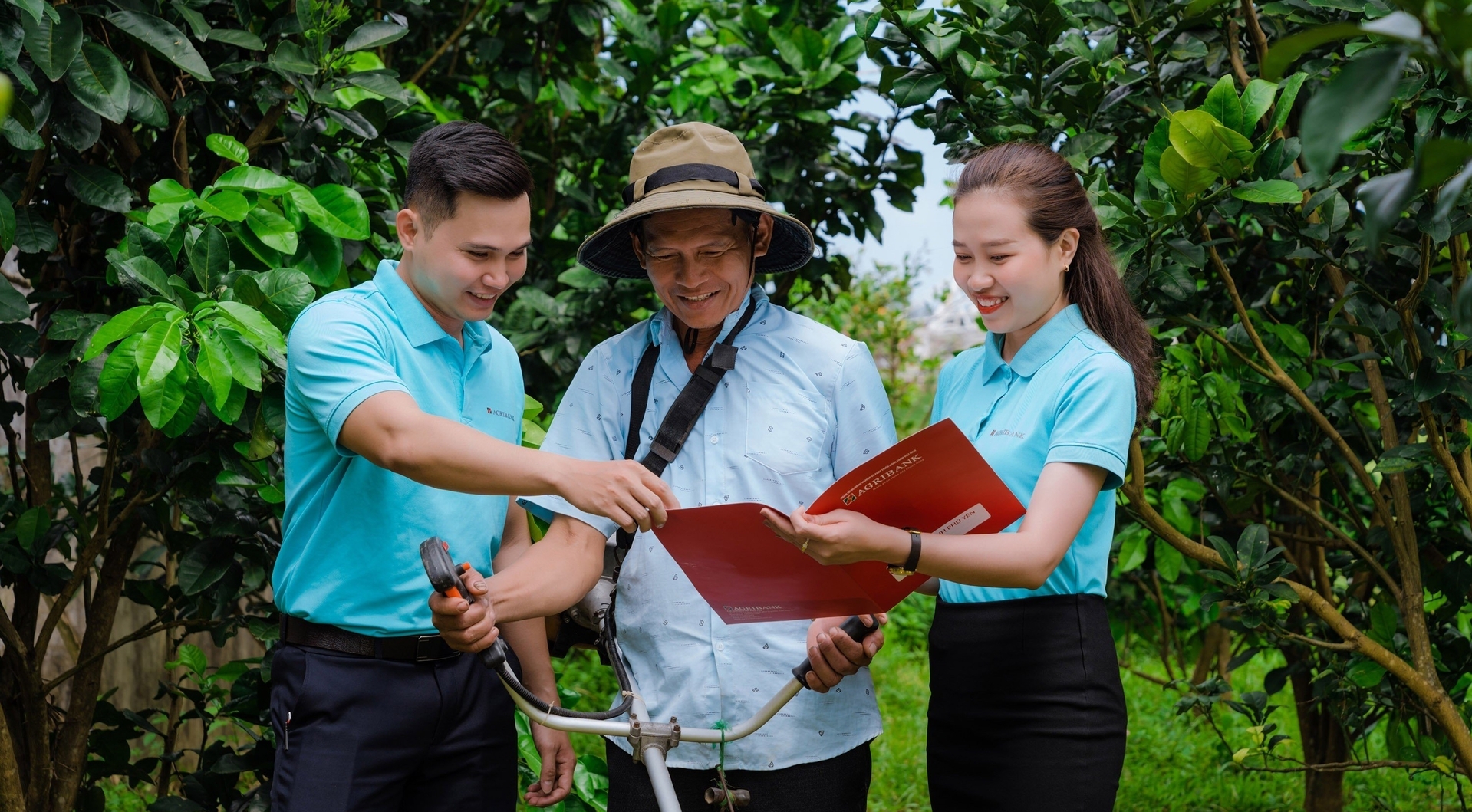 Thời gian qua Agribank Phú Yên đã dành tỷ trọng 75% cho vay tam nông. Ảnh: A Liêu.