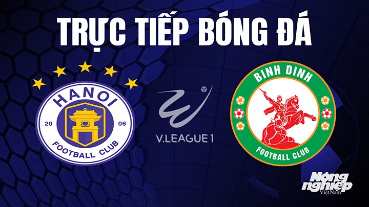 Trực tiếp bóng đá V-League 2023 giữa Hà Nội vs Bình Định hôm nay 17/7/2023