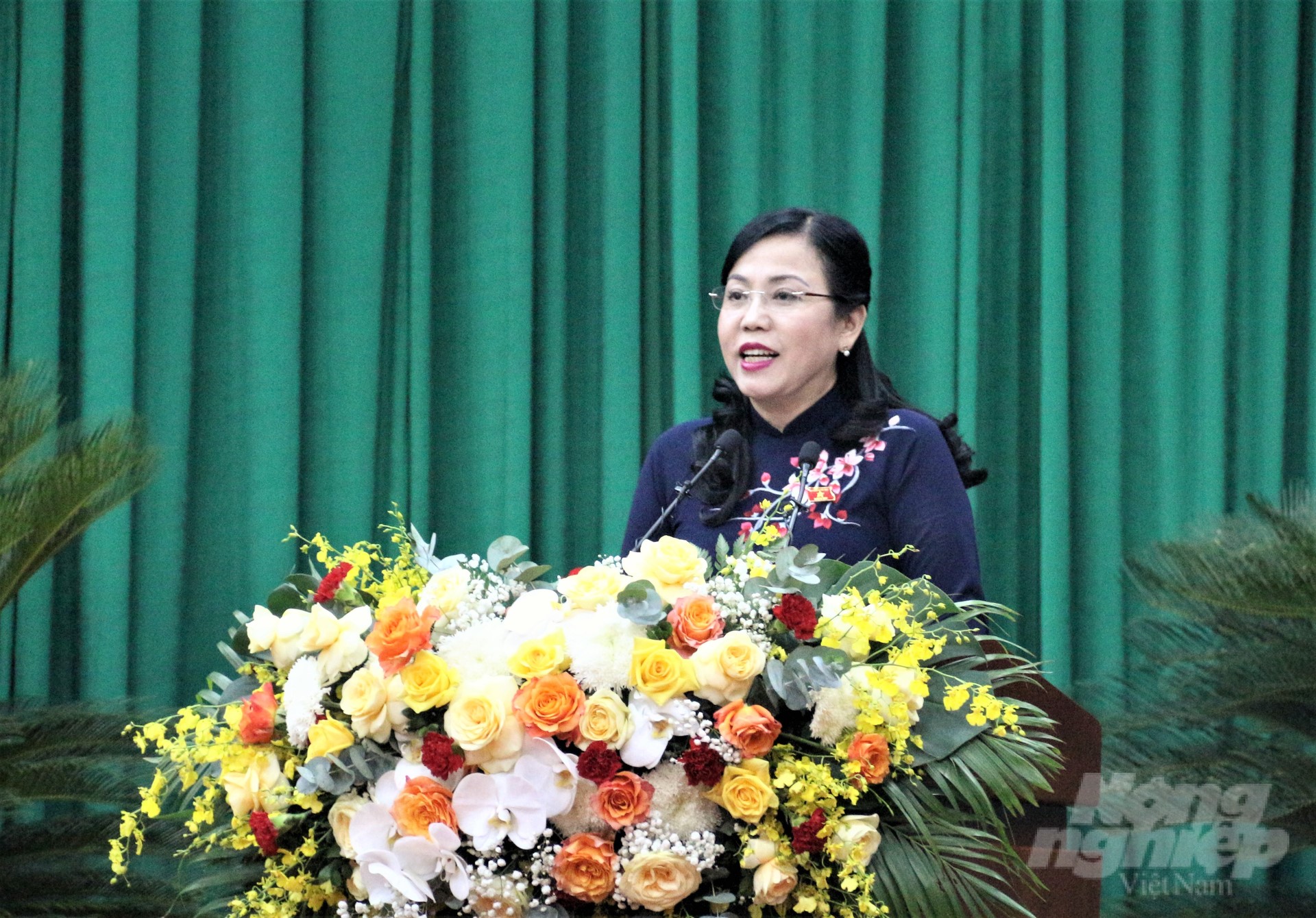 Secretary of the Provincial Party Committee Nguyen Thanh Hai gave a directive speech at the Opening Session of the 13th Session of the Thai Nguyen Provincial People's Council, term XIV, term 2021-2026. Photo: Pham Hieu.