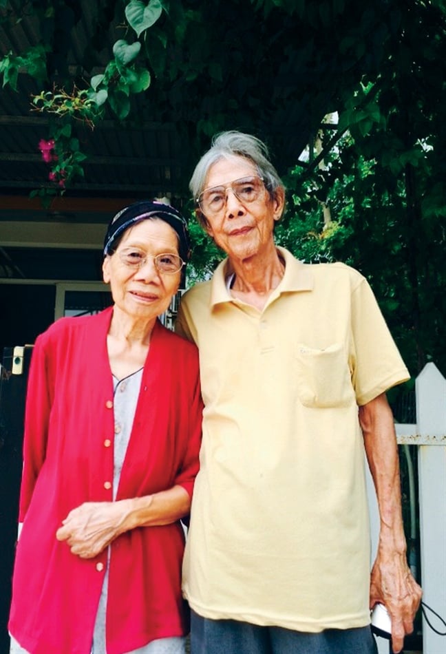 Vợ chồng nhà thơ Lê Giang - nhạc sĩ Lư Nhất Vũ.