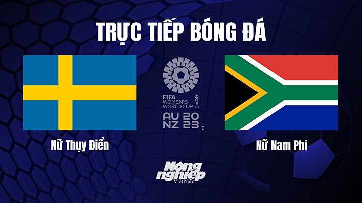 Trực tiếp bóng đá Thụy Điển vs Nam Phi tại vòng bảng World Cup Nữ 2023 hôm nay 23/7/2023