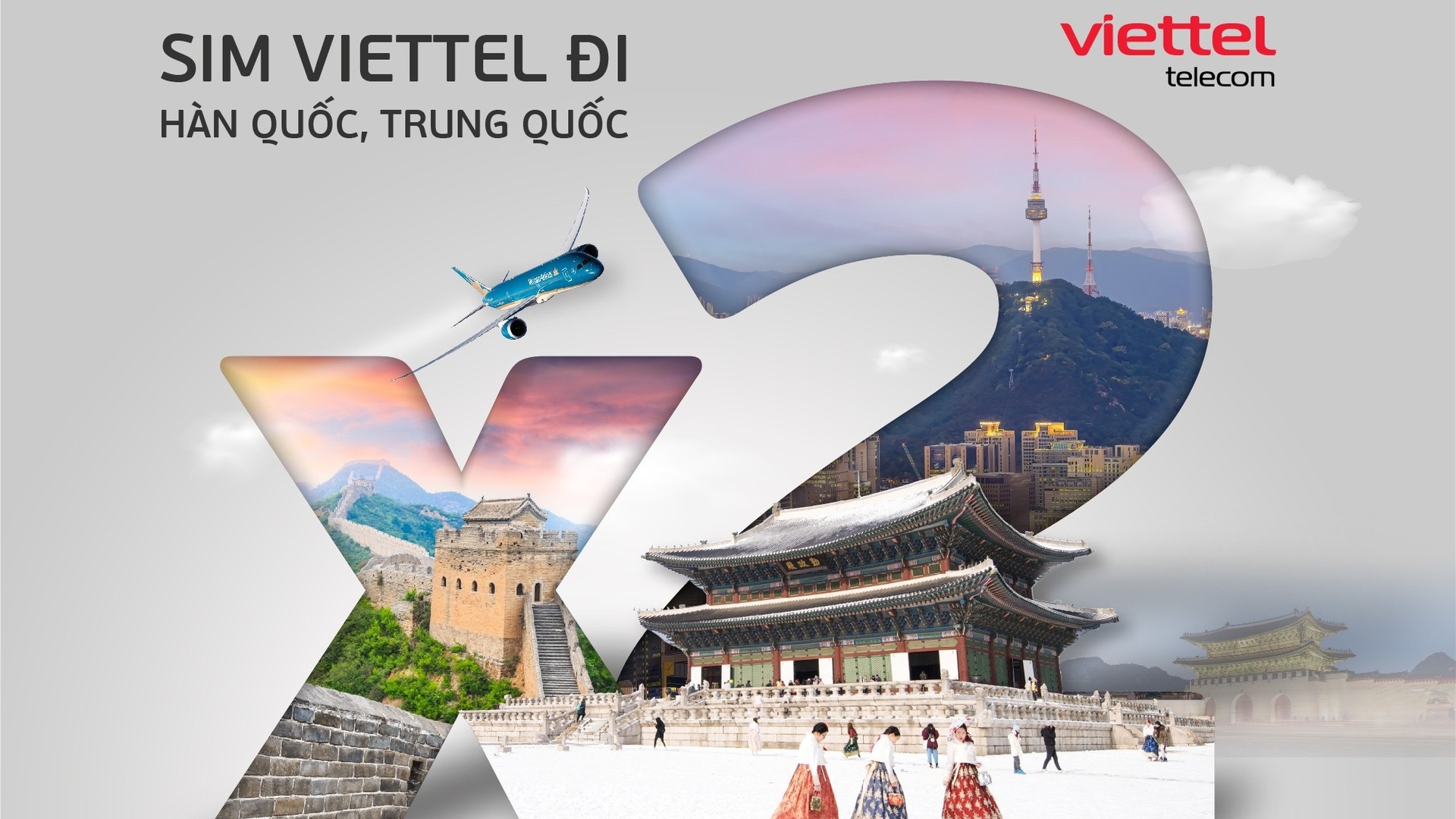 Viettel triển khai chương trình ưu đãi nhân đôi lưu lượng các gói Data Roaming tại Hàn Quốc và Trung Quốc với mức giá không đổi.