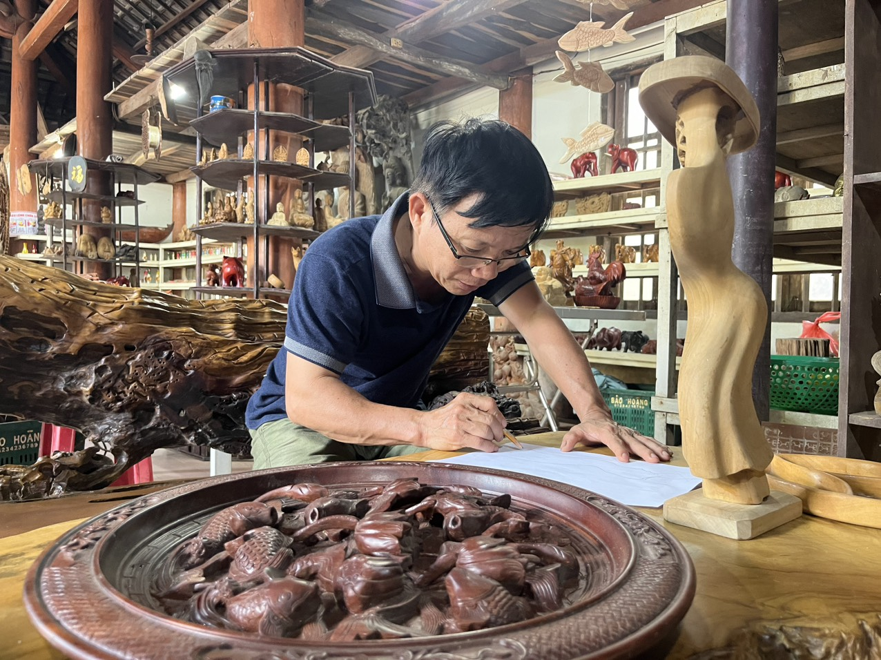 The rural tourism model will be implemented in three locations in Quang Nam province by 2023, one of which is the Kim Bong Carpentry Village in Hoi An City. Photo: LK