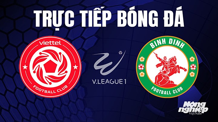 Trực tiếp bóng đá V-League 2023 giữa Viettel vs Bình Định hôm nay 1/8/2023