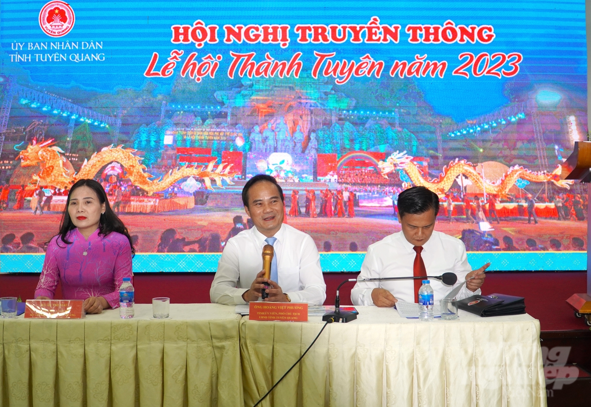 UBND tỉnh Tuyên Quang tổ chức truyền thông về Lễ hội Thành Tuyên 2023 tại TP Cần Thơ. Ảnh: Kim Anh.