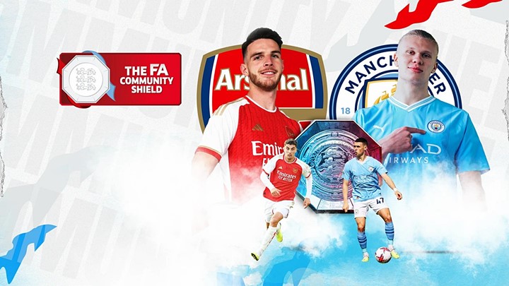 Trực tiếp bóng đá Arsenal vs Man City tại Chung kết Siêu Cúp Anh 2023 hôm nay 6/8