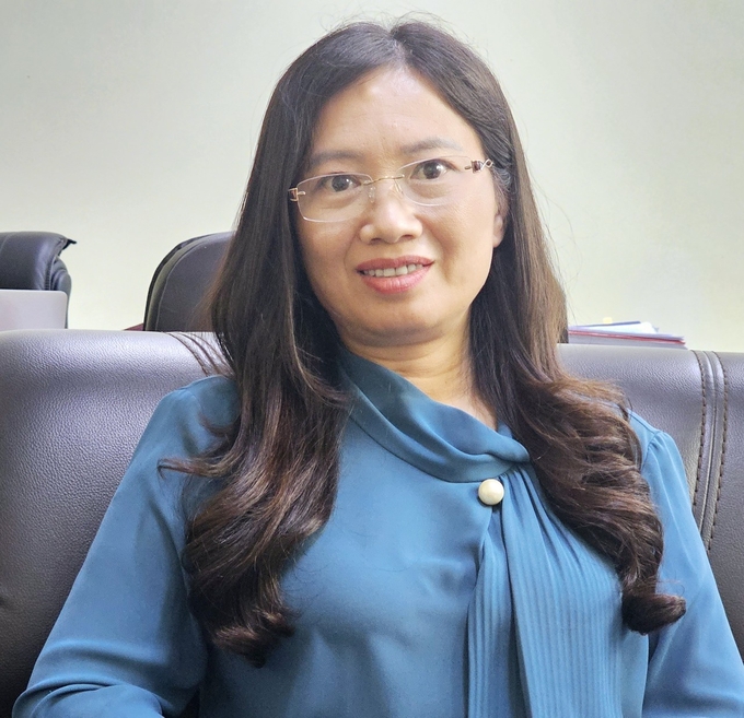 Dr. Mai Thi Huyen, the Vice Rector in charge of Bac Giang Agriculture and Forestry University. Photo: Hoang Anh.
