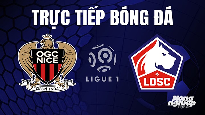 Trực tiếp bóng đá Ligue 1 (VĐQG Pháp) 2023/24 giữa Nice vs Lille hôm nay 12/8/2023