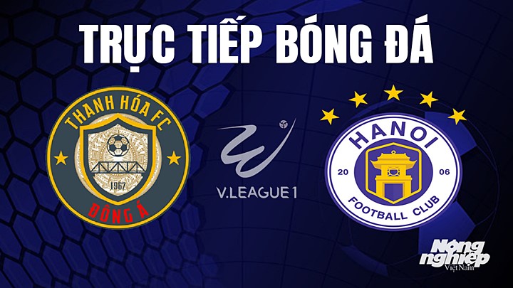 Trực tiếp bóng đá V-League 2023 giữa Thanh Hóa vs Hà Nội hôm nay 12/8/2023
