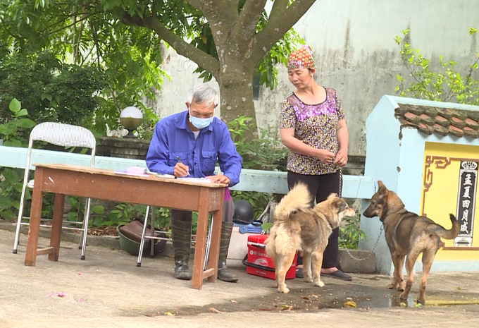 Tỉnh Thái Bình yêu cầu UBND cấp huyện phải tổ chức các đợt cao điểm tiêm phòng vacxin dại cho đàn chó, mèo, bảo đảm tỷ lệ tiêm phòng bệnh dại từ 70% tổng đàn trở lên. Ảnh: BT.