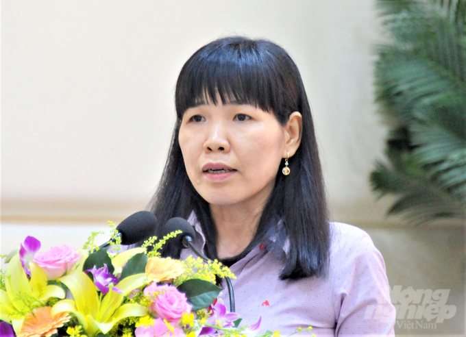 Bà Nguyễn Thị Giang, Phó Giám đốc Sở NN-PTNT Hậu Giang. Ảnh: Đào Chánh.