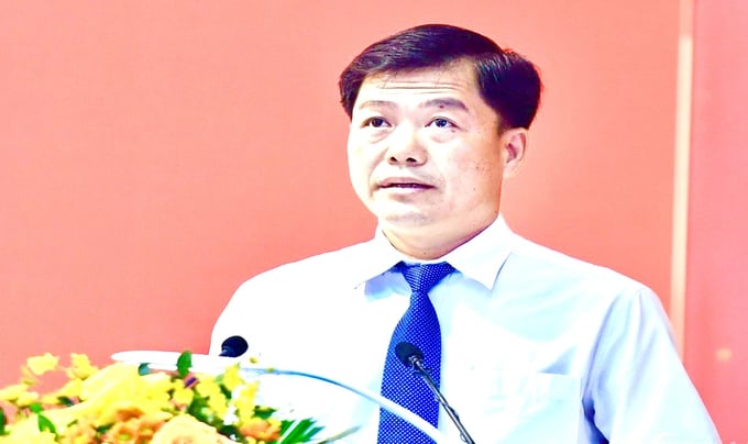 Ông Võ Quốc Sử, Chủ tịch UBND huyện Châu Thành A, tỉnh Hậu Giang. Ảnh: Hồ Thảo.