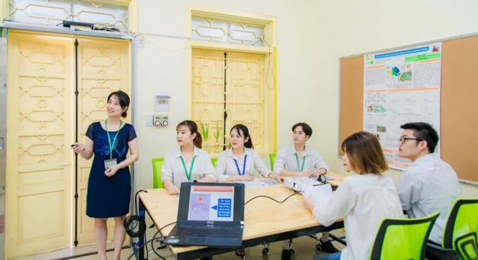 Hợp tác, liên kết trong đào tạo đã giúp sinh viên Học viện Nông nghiệp Việt Nam trang bị những nền tảng quan trọng cho khởi nghiệp. Ảnh. HA.