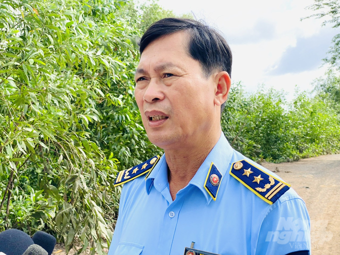 Mr. Pham Duc Chinh, Director of the Market Management Department of Long An Province, and Permanent Secretary of National Steering Committee 389 of Long An Province. Photo: Le Hoang Vu.